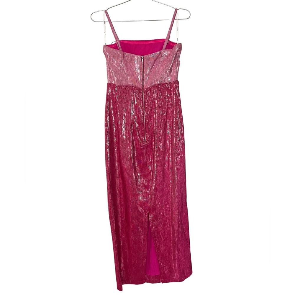 MINKPINK NWT Pink Sparkly Vida Midi Dress - Picture 4 of 11